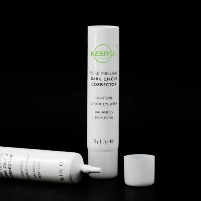 White Empty Facial Cleanse Eye Hand Cream Lotion Packing Tube Cosmetic PP Plastic Soft Tubes Round Tubes