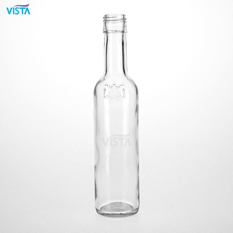 300ml Whisky Normal Flint Round Glass Bottle with Screw Cap