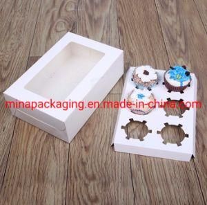 Delicious Dessert Food Packing Kraft Packaging Paper Gift Box with Window