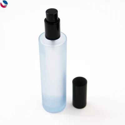 Diffuser Flat Mist 120ml 100ml Frosted Blue Transparent Glass Bottles for Liquid