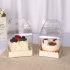 Hot Sell Custom Design Transparent Pet Plastic Square Round Boxes for Dessert Cake Packaging