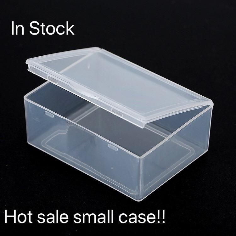 Wholesale Custom Packaging PP Transparent Hard Small Plastic Storage Box with Hinged Lid for Packing