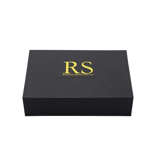 Custom Paper Black Packing Gift USB Box with Interior Packaging