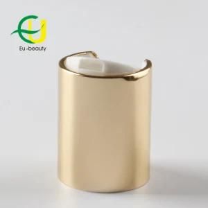 20/415 Cosmetic Shiny Gold Aluminum Disc Top Cap