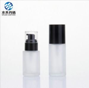 Wholesale 30ml Frosted Cosmetic Glass Bottle Lotion Bottle