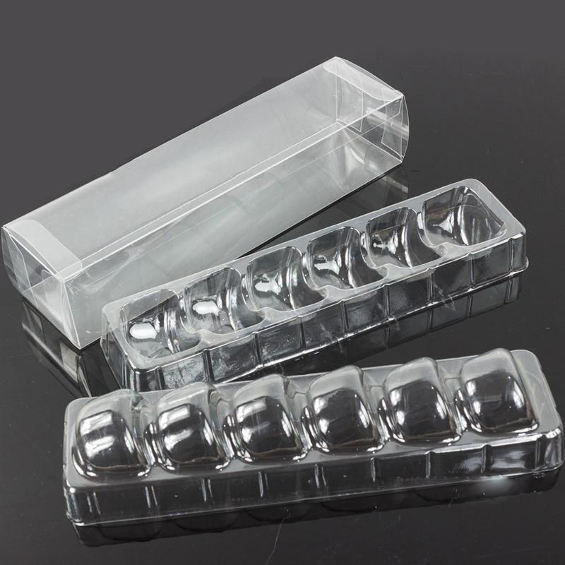 Transparent Custom Macaron Food Packaging Box with Blister tray