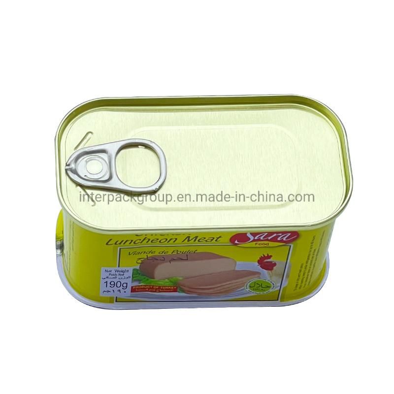 Canned Style Beef Luncheon Meat Heat Preservation Process Body Part Canned Beef