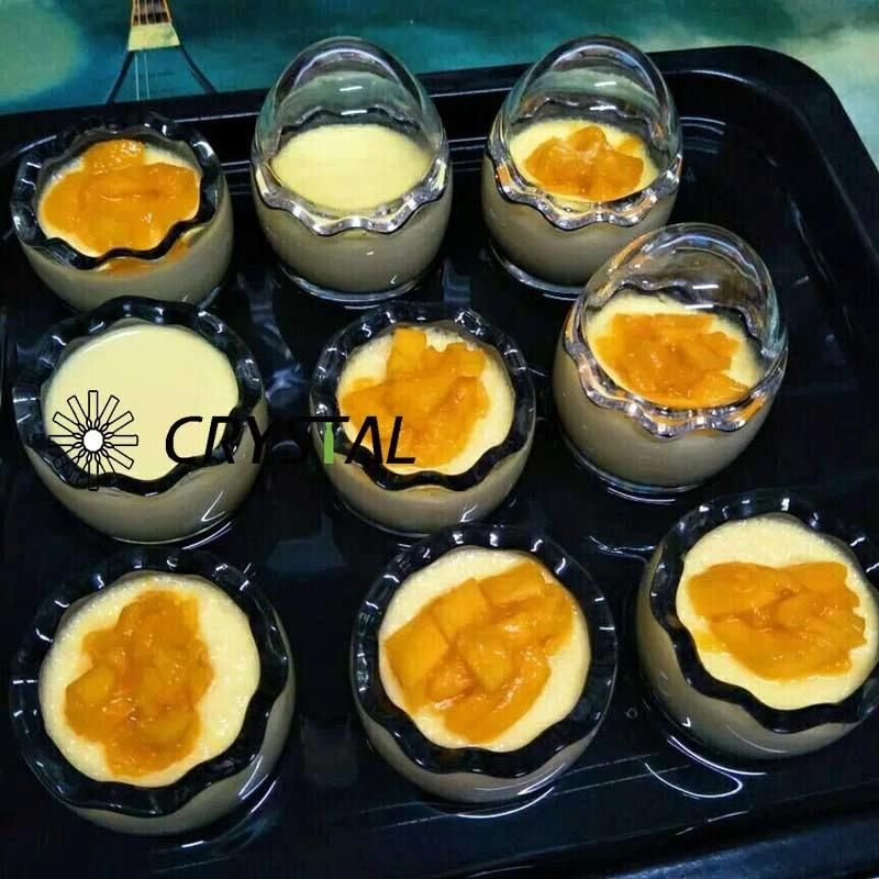 Egg Shell Mousse Cup / Pudding Storage Food Galss Bottle