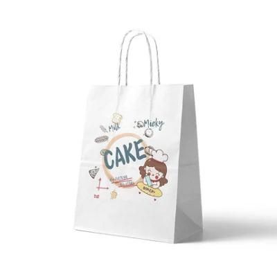 Customized Printing Shopping Paper Bag Gift Food Taking Away Paper Bag