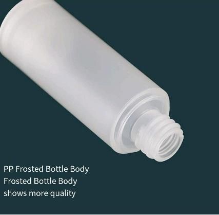 Clear Cosmetic Bottles Airless Travel Bottle for Alcohol Spray Sanitizer Pump