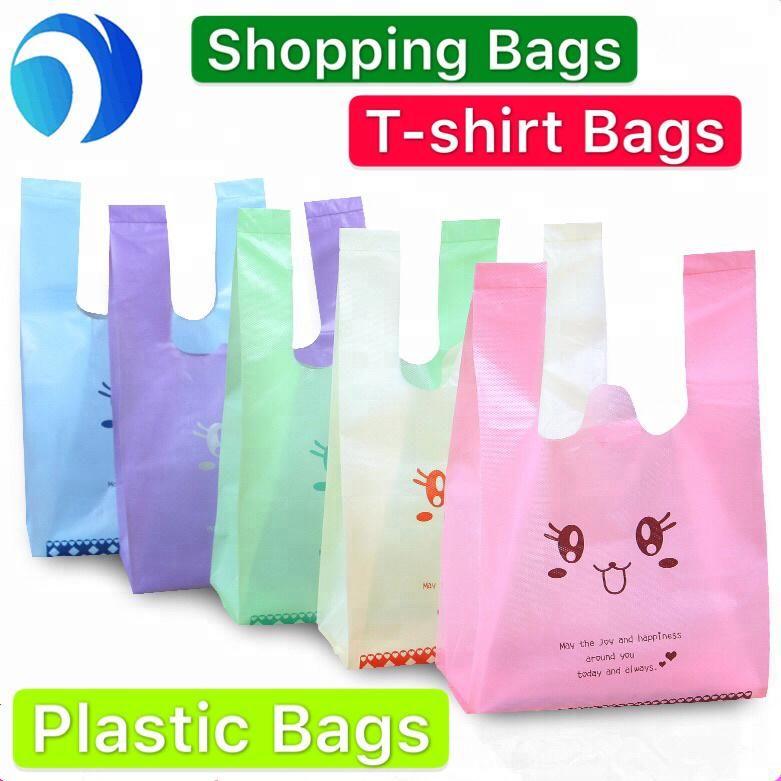 Competitive Price T-Shirt Plastic Supermarket Shopping Bags