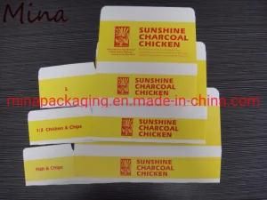 Sunshine Charcoal Chicken Fish and Potato Chips Paper Packaging Fast Food Box