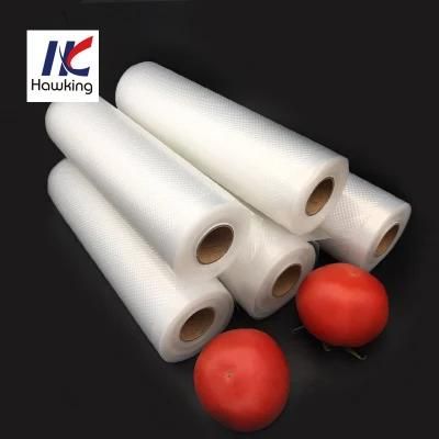 Embossed Vacuum Bag Roll Textured Vacuum Storage Bag Roll for Food Sealer Plastic Packaging