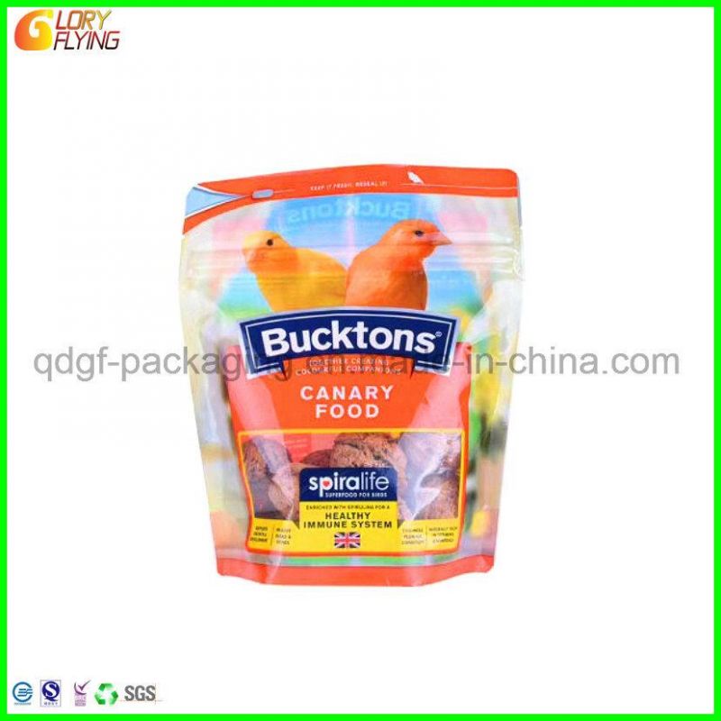 Bird Food Packaging Bag with a Clear Window From China Supplier