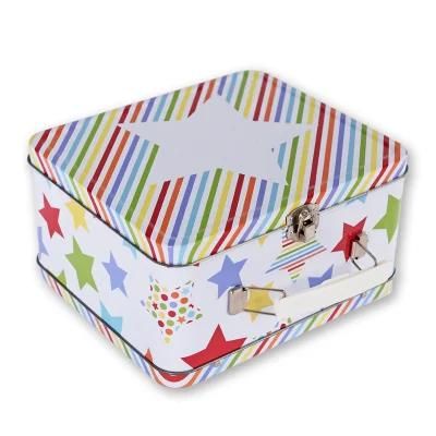 Wholesale Easy Handle Metal Tin Lunch Box with Lock and Key