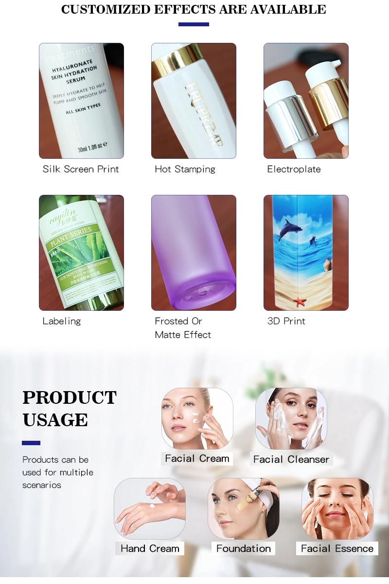 Wholesale Small Square Sample Lotion Plastic Bottles 30ml 50ml