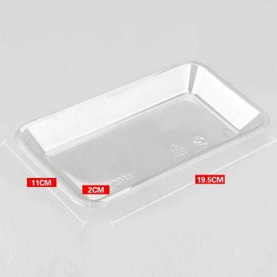 Wholesale plastic for biodegradable supermarket black PET disposable vegetable tray