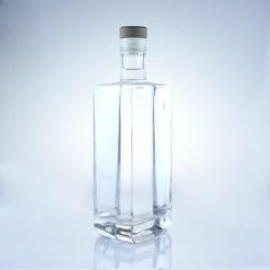 Hot Sale Elegant Clear Transparent 5 Liter Glass Bottle with Aluminum Caps