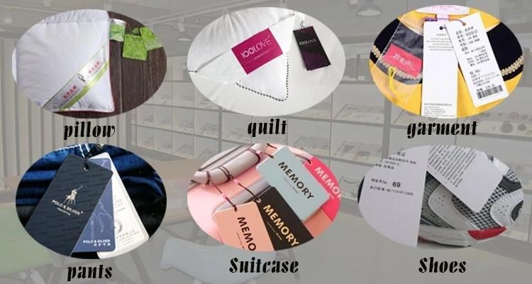 Simple Printed Hangtag Label for Promotion Gifts