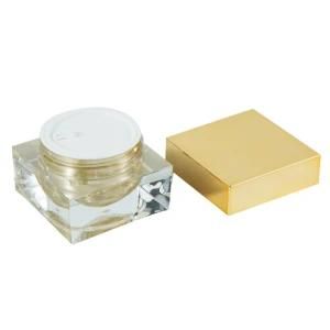 Hot Sale Skin Care Face Cream Container Square Glass Jar