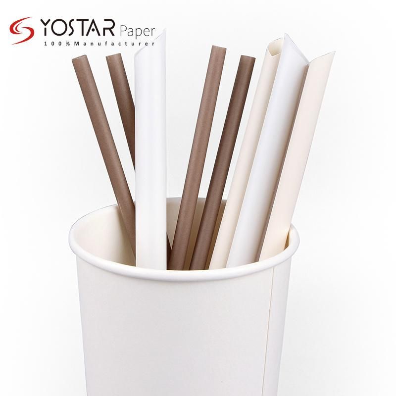 Wholesale Food-Contacting Grade High Quality Biodegradable Eco-Friendly Healthy Paper Straws for Drinking