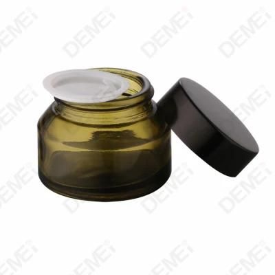 Cosmetic Packaging 15ml 30ml 60ml 100ml 120ml Custom Matt Black Cream Jars with Lids