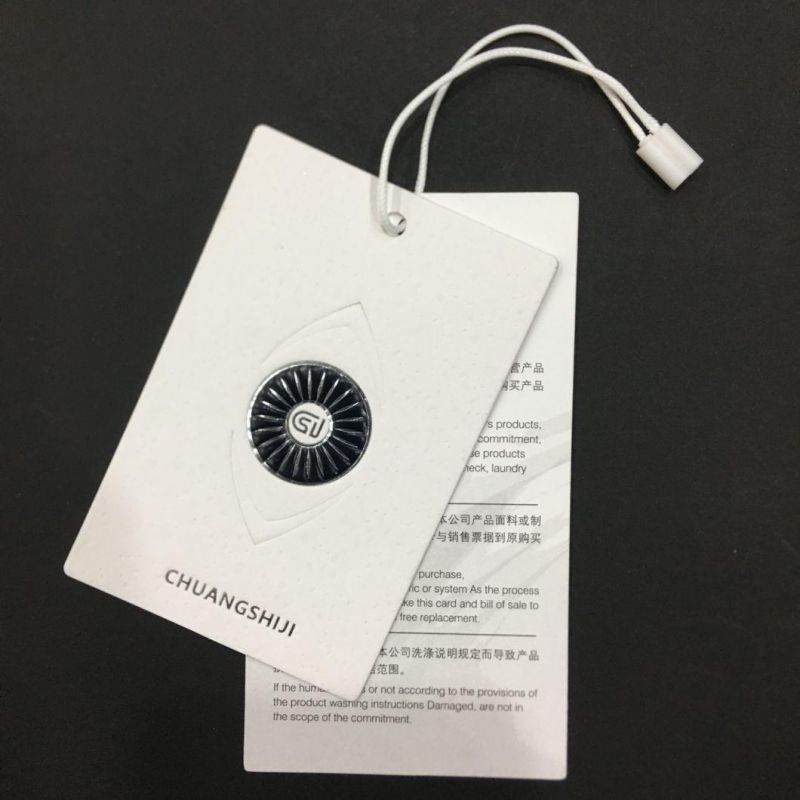 OEM Paper Label Hangtag for Clothing China