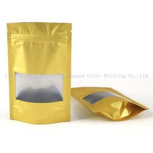 Stand up Coffee Plastic Packaging Bag with Zipper and Clear Window
