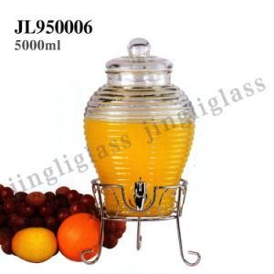 5000ml Big Dispenser Glass Jar with Tap