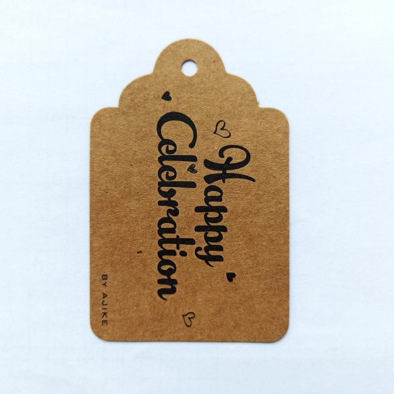 Wholesale Custom Brown Kraft Paper Tag Cardboard Kraft Hang Tags for Clothing