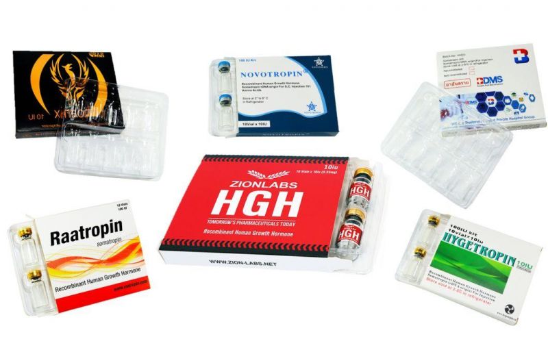 Customized Design 2ml Vial Box Somatotropin Growth Hormone 10iu Vials HCG HGH Paper Packaging Box
