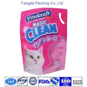 Print Laminated Cat Litter Bag with Handle