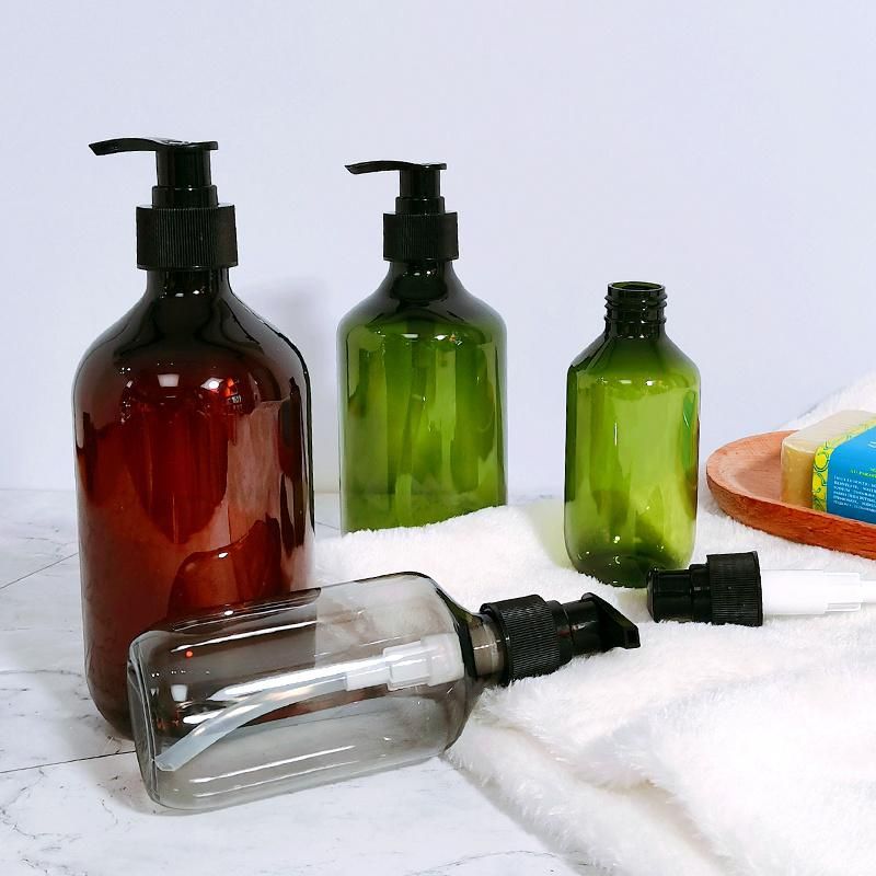 Amber Grey Luxury Eco Friendly Hand Soap Body Wash Pet Plastic Pump Shampoo and Conditioner Bottles with Pump