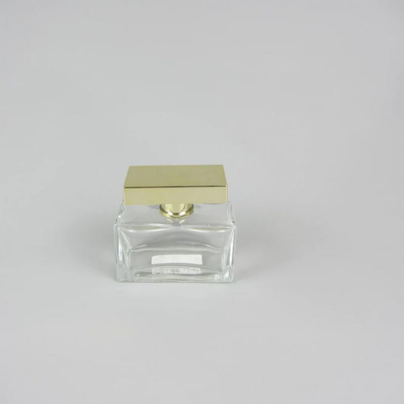 China 100ml Custom Spray Empty Square Glass Perfume Bottle