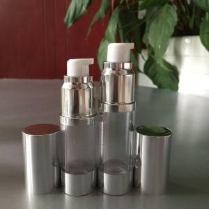 15ml 30ml 50ml 100ml Gold Silver Cosmetic Lotion Airless Pump Bottle in Stock
