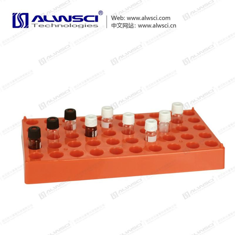 PP Vial Rack 50 Position for 2ml Vials Orange Color