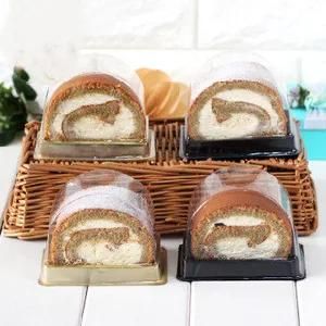 Plastic Clear Cake Roll Sliced Bread Container