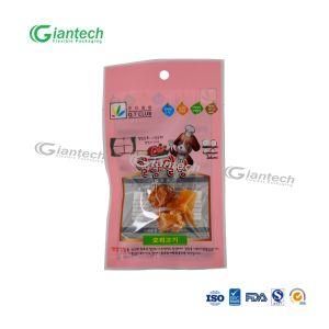 High Quality Laminated Plastic Resealable Custom Three Side Seal Bag for Pet Food with Transparent Window