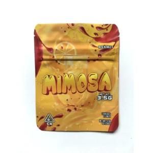 3.5 Gram Resealable Stand-up Ziplock Foil Bags with Viewing Window Food Safe Plastic Aluminum Material