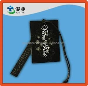 Fashionable Clothes Hangtag with Rose Shading and String