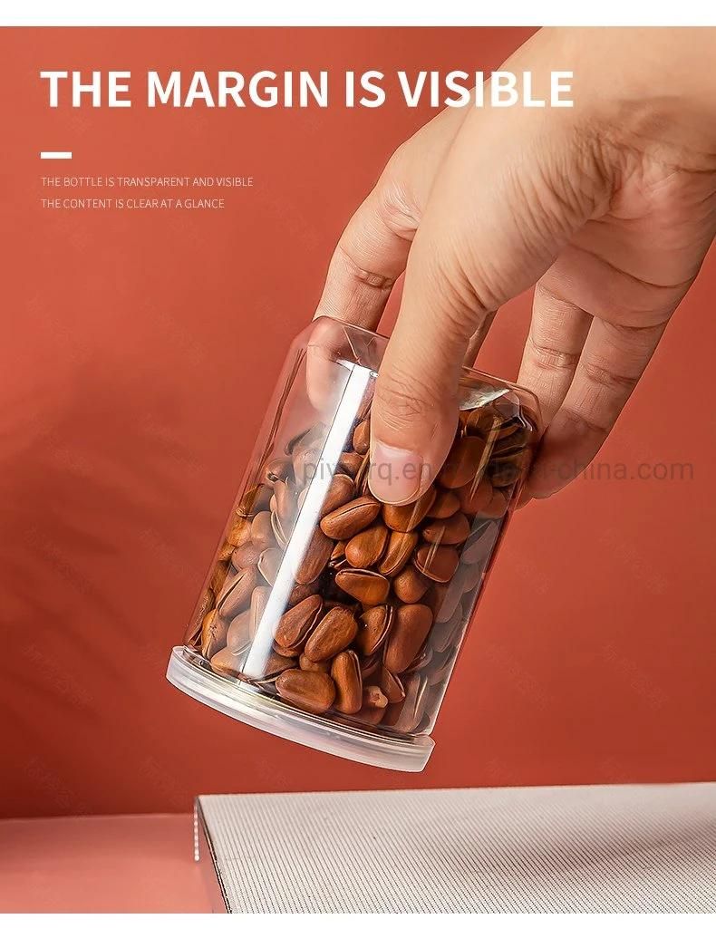 360ml Small Pet Easy Open Cans Plastic Food Bottle for Nuts Snacks Packing
