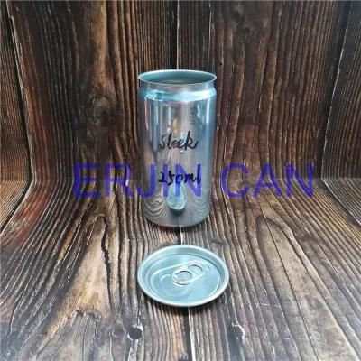 Two Piece Aluminum Can Slick Sleek 200ml 6.7oz 6.8oz Ounce for Carbonated Soft Drinks CSD Tonic Water Package