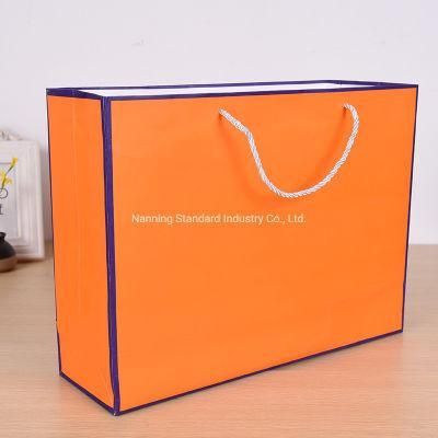 Cheap Reusable Shopping Paper Bags Logo Printed Recyclable Twisted Handle Kraft Paper Bag