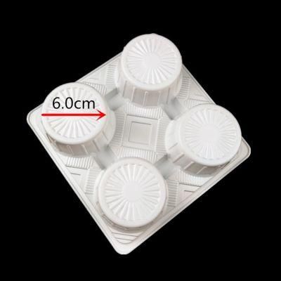 Hot Sale PVC Black Blister Coffee Cup Holder Plastic Tray with 2 Dividers