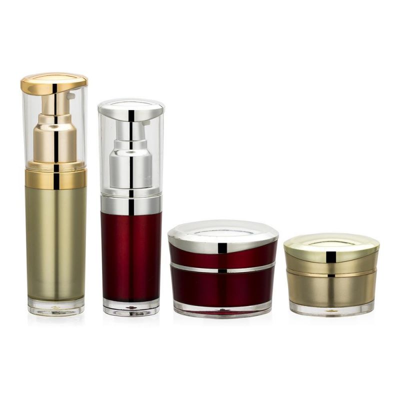5g 10g 15g 20g 25g 30g 20ml 30ml Hot Sale Acrylic Cream Jar and Bottle Set for Skin Care