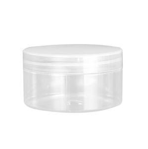 Transparent Pet Jar with Clear PP Cap for Body Lotion