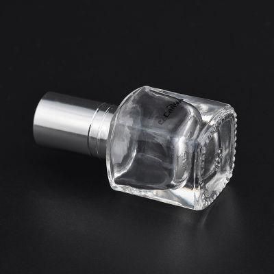 10ml Roll on Square Bottle with Metallized Colored Cap