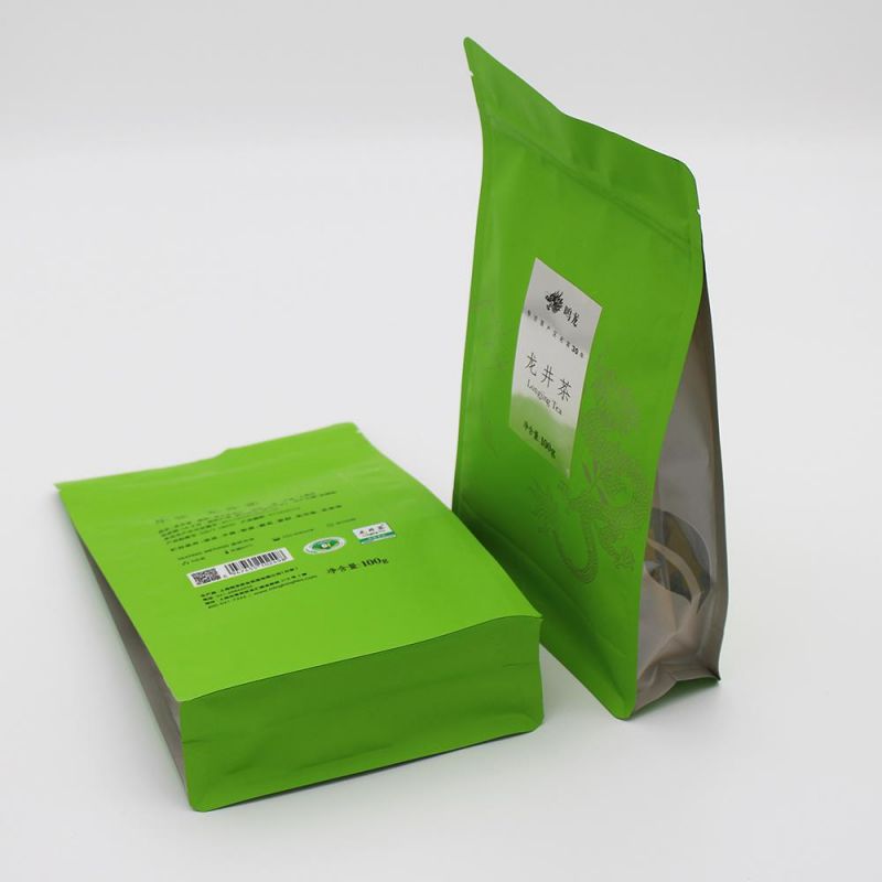 Custom Printed Food Zipper Packaging Bag Packaging High Quality Five-Sided Sealed Flat Plastic Bag