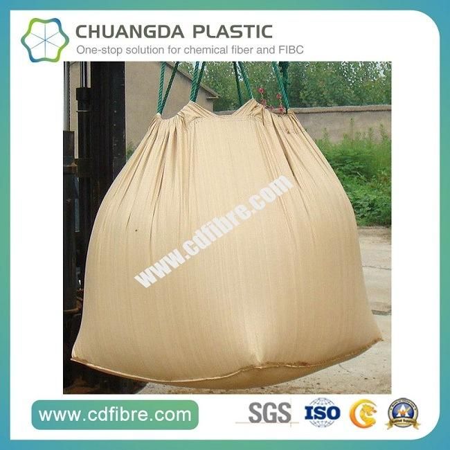 Rope Lifting Jumbo Bulk Bag with Beige Color for Sand