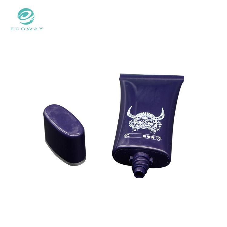 Purple Hose Round Bronzing Custom Pattern Text Style PE Bb and Cc Cream Packaging Tube